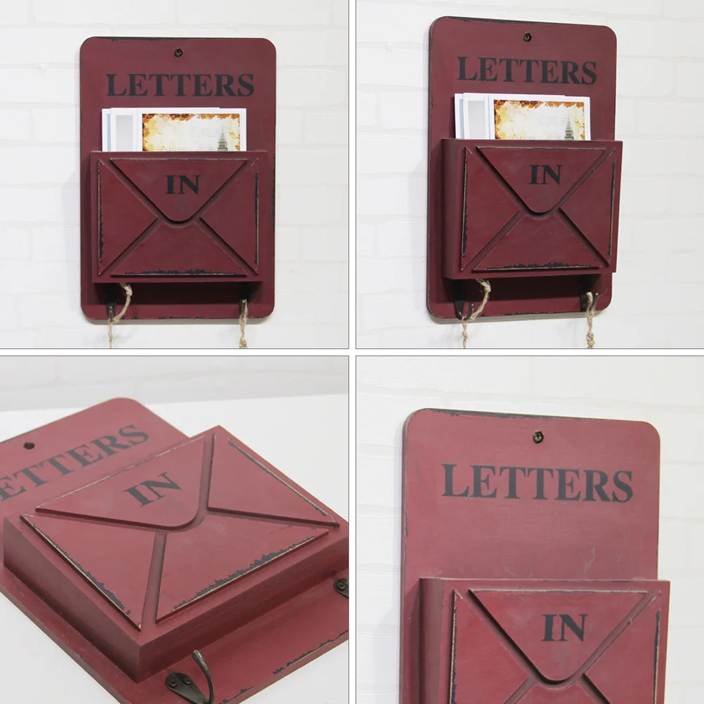 رسالة مفتاح حامل جدار جبل الرف مع السنانير لمنظم البريد تخزين الرف ديكور المنزل جدار معلق الرف