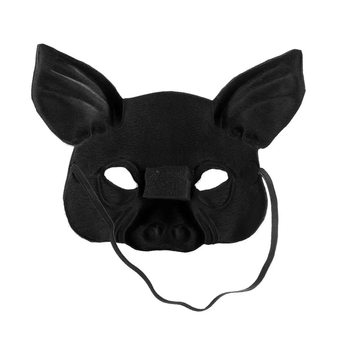 

Piggy Mask Animal Masquerade Face Cover Aldult Halloween Diy Half Costume Black Man