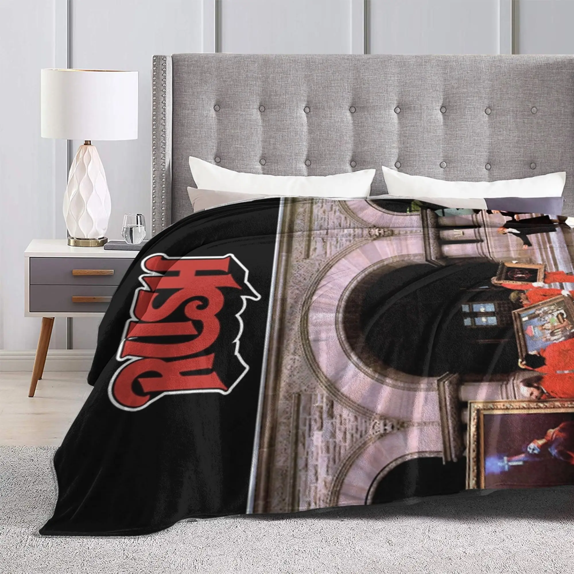 راش روك باند ألبوم ملصق بطانية جودة سوبر دافئ رمي بطانية الشتاء غرفة نوم الطفل الجدة المفرش #3