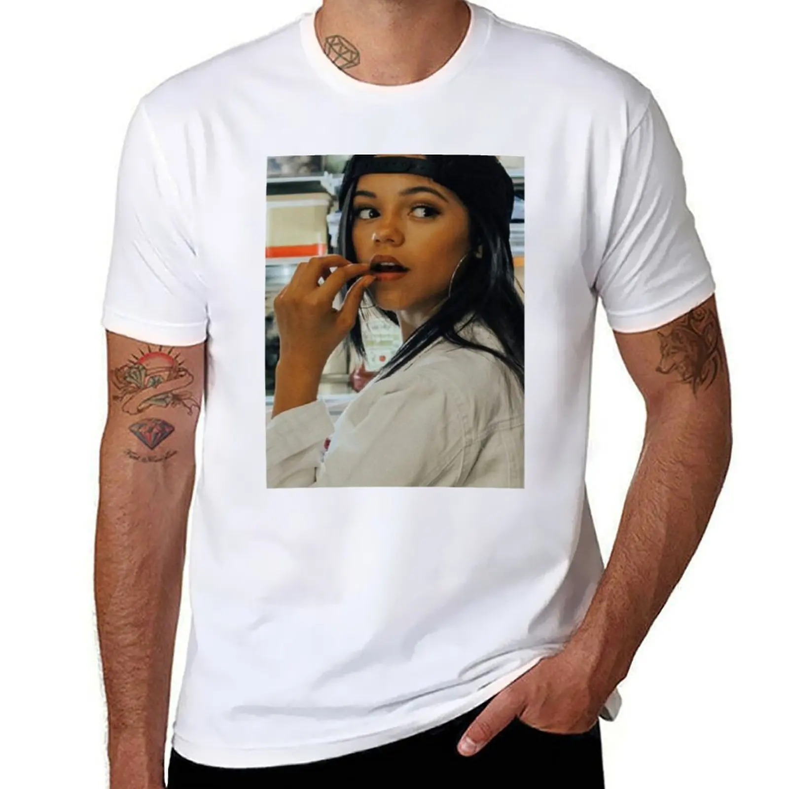 

jenna ortega6h6uz9yuct T-Shirt man t shirts for men casual t shirt man casual T-Shirt