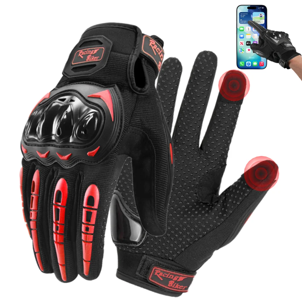 

Motorcycle Gloves All-season Riding Breathable Gloves Hard Knuckle Touchscreen Motorbike Gloves Tactical Gloves Dirt Bike Moto