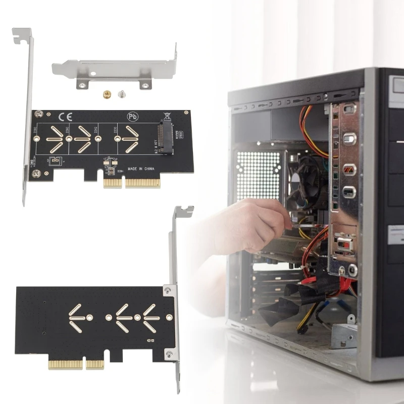 

Конвертер дисков NVMe M.2 для слотов PCIe 4X, инструмент без инструментов для установки, настольный ПК H8WD