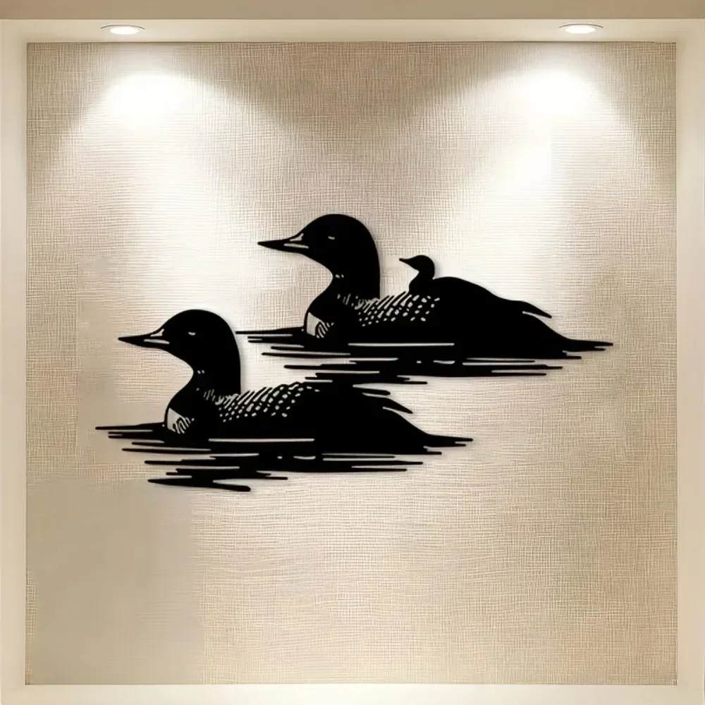 CIFBUY Iron Wall Art Diving Bird Metal Waterproof Sculpture For Home Garden Hanging Decor Bird Lover Gift