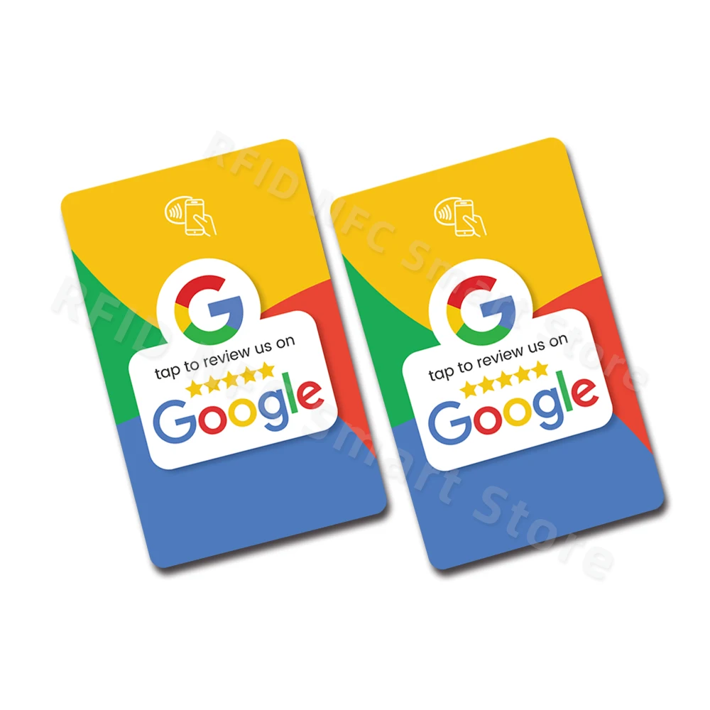 Google Review Card  NFC215 504Bytes Reviews Universal  NFC Reivew us on Google Cards Boost Your Reviews PVC Material Durable