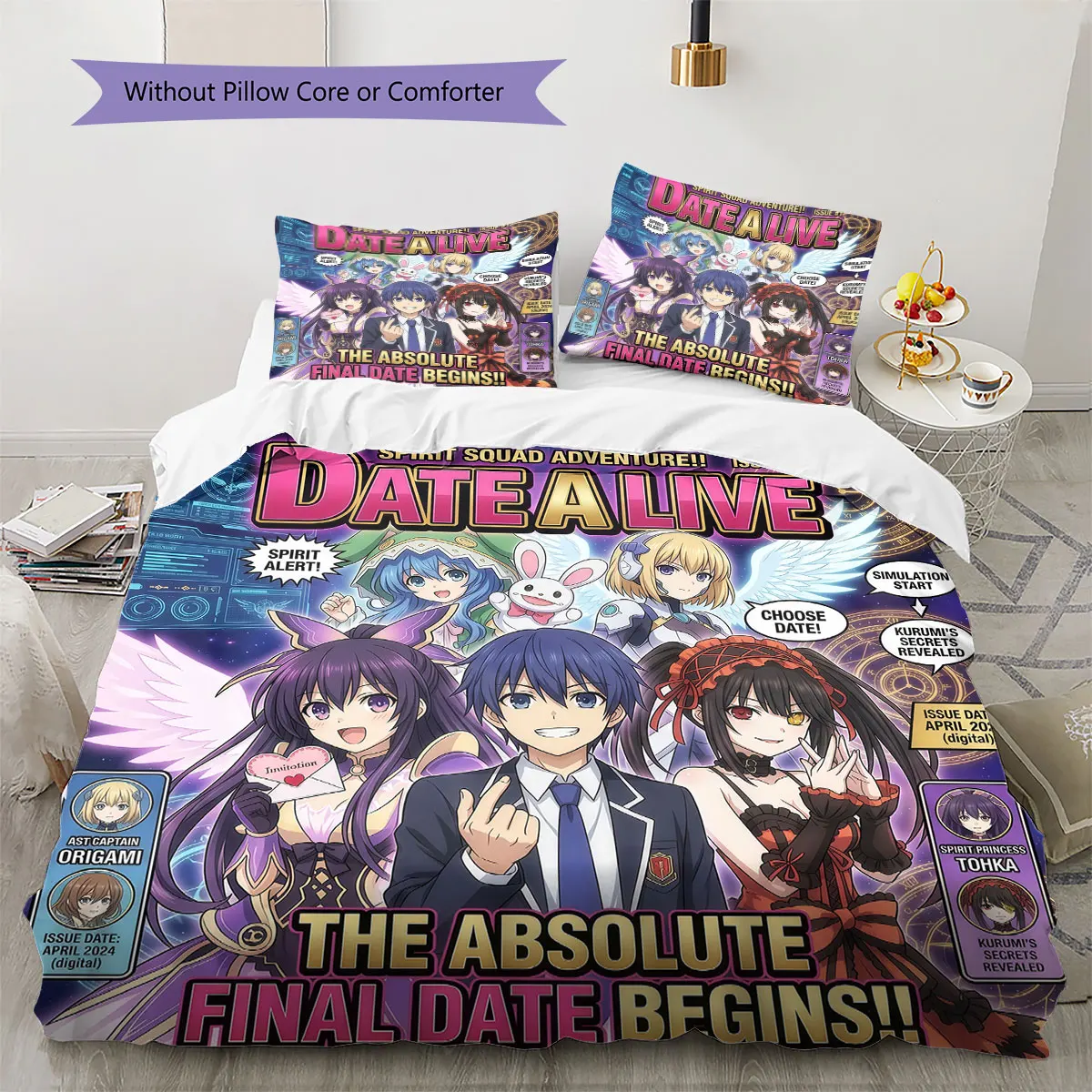Date Live Comfor Duvet Cover Children's Bedding Set,Extra Large Size Birthday Gifts Various Sizes Available -HE69