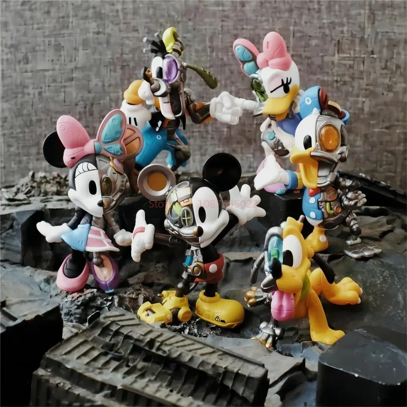 Legal Copy Disney Mickey And His Friends Blind Box Semi-Mechanical Series Anime Figure Popular Lucky Box Model Toy Gift