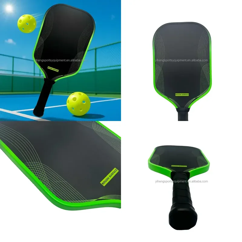 New Rough Surface RT65 Dongguan Yiheng Customized 16mm Pro GEN4 EVA Core Thermoformed Toray T700 Carbon Fiber Pickleball