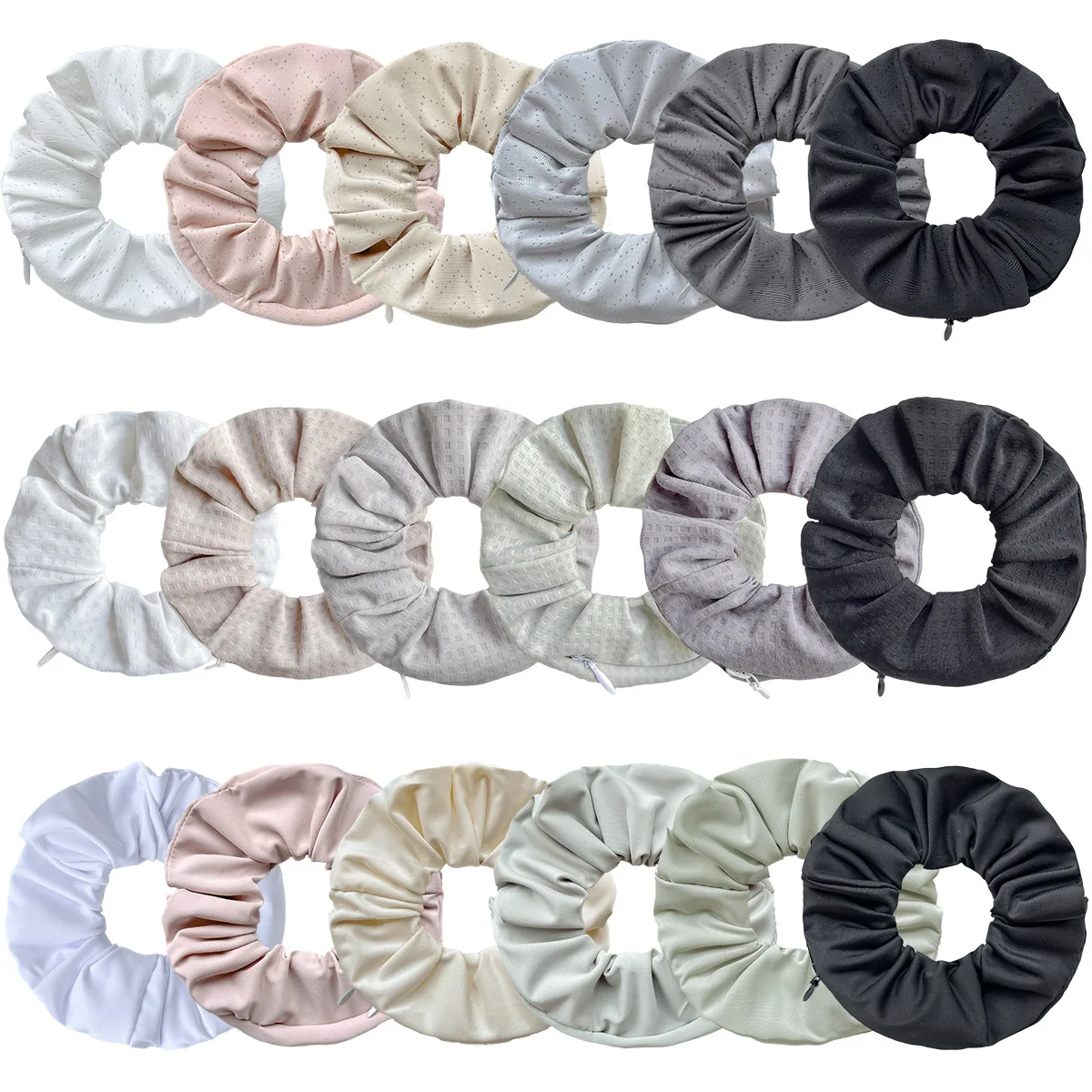 Summer Hair Tie With Zipper Hidden Compartment Storage Safe Box Soft Headband For Outdoor Travel Hide Keys Cash Jewelry Gifts
