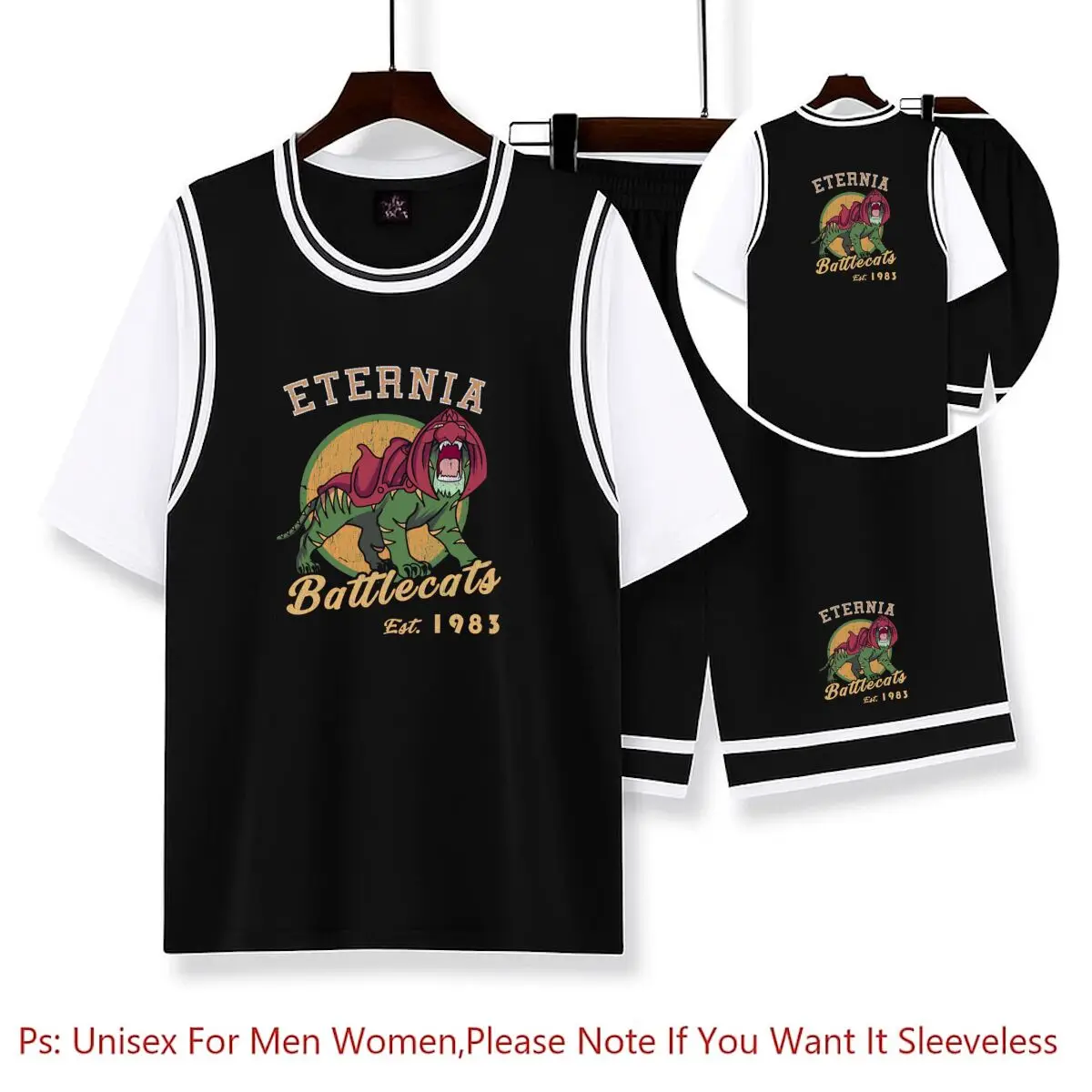 

Battlecats He-Man and the Masters of the Universe Battle Cat Grayskull Anime Basketball Shirt Sets Basketball Uniform Quick Dry