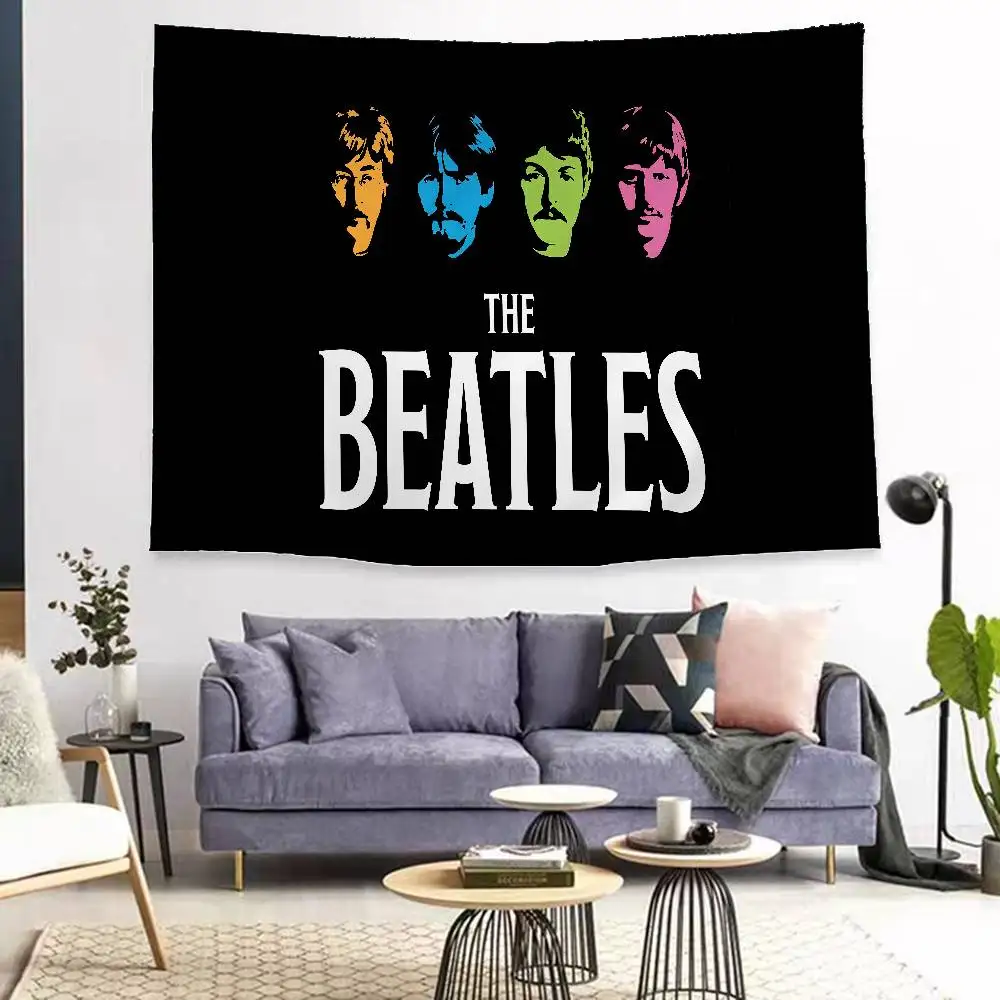 The B-Beatles Rock Band Printed Large Wall Tapestry Art Science Fiction Room Home Decor Decor Blanket