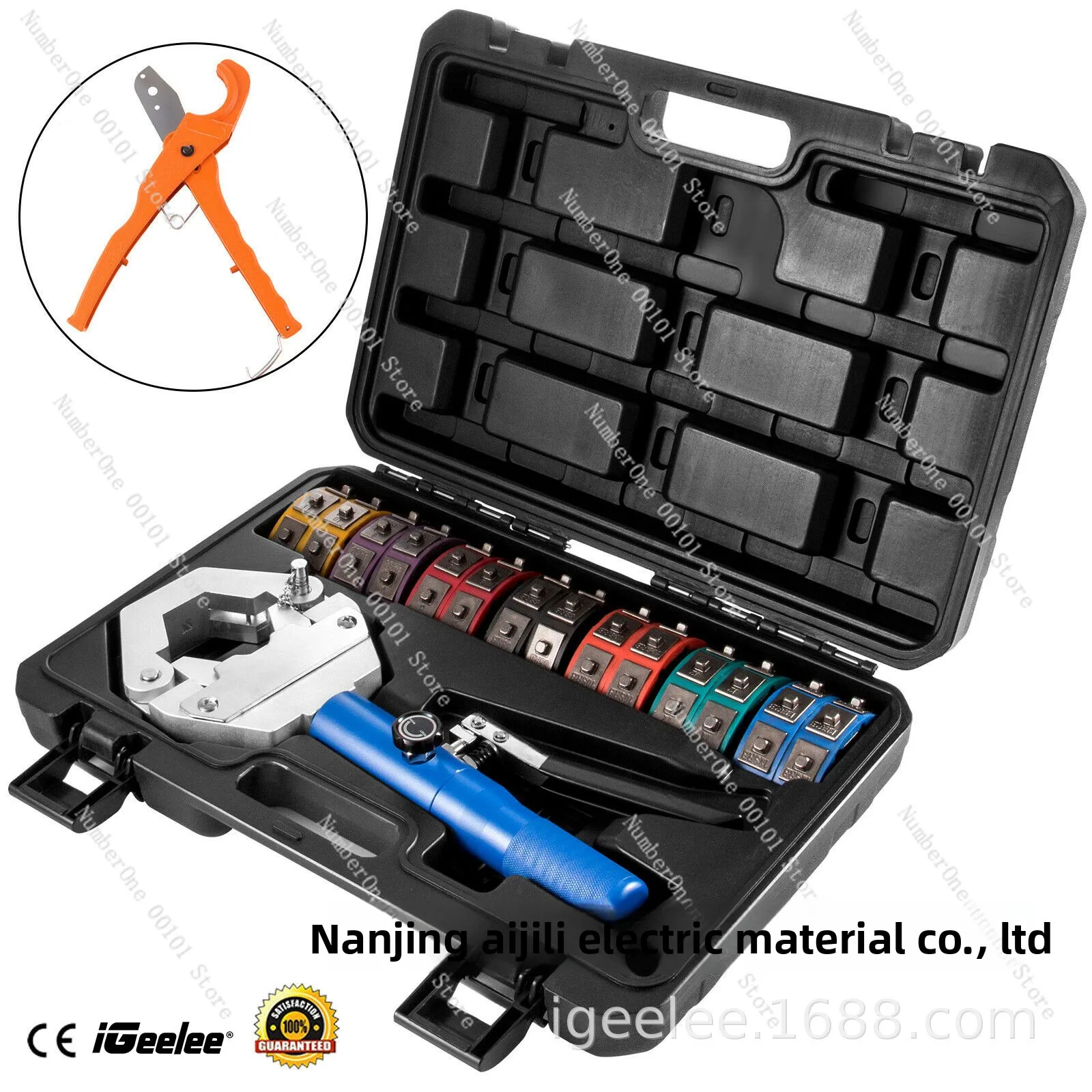 71500 car air conditioning portable pipe pressing machine manual hydraulic pipe pressing machine hose crimping tool crimping pli