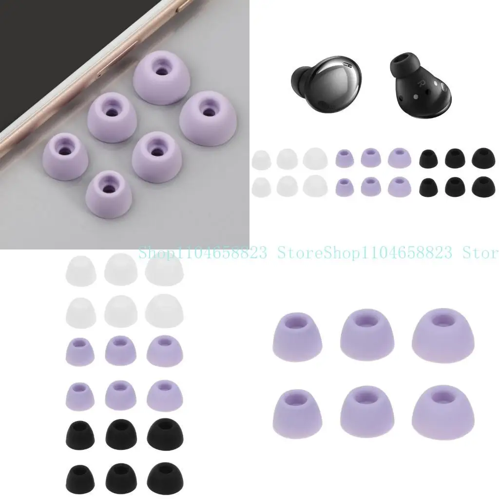 6Pcs Silicone In-Ear Bluetooth-compatible Earphone Case For SM R510 buds2 Covers Ear Caps Pad Earbuds Eartips
