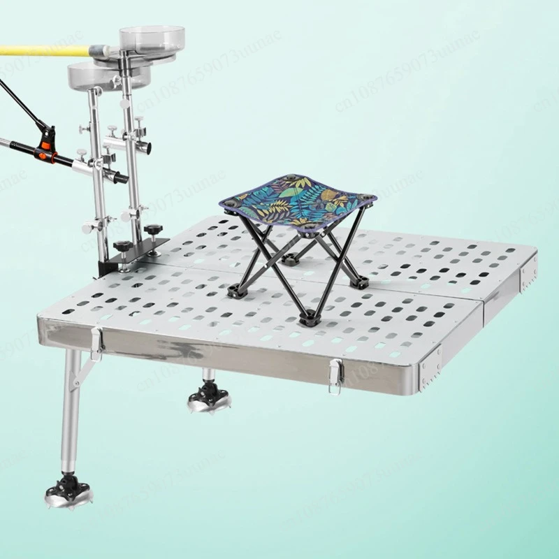Folding fishing platform, small wild fishing bracket, hollow fishing large platform