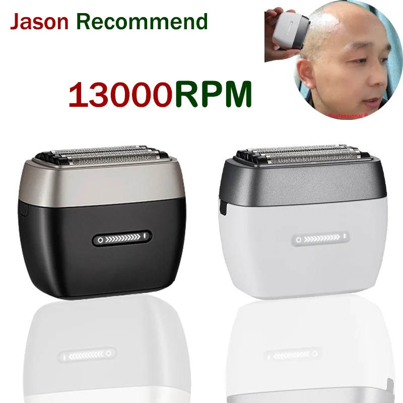 Jason Recommend Professional Men's Shaver Mini Shaver 13000RPM 5-Blade Knife Net 1600mAh IPX6 Waterproof Electric Hair Trimmer
