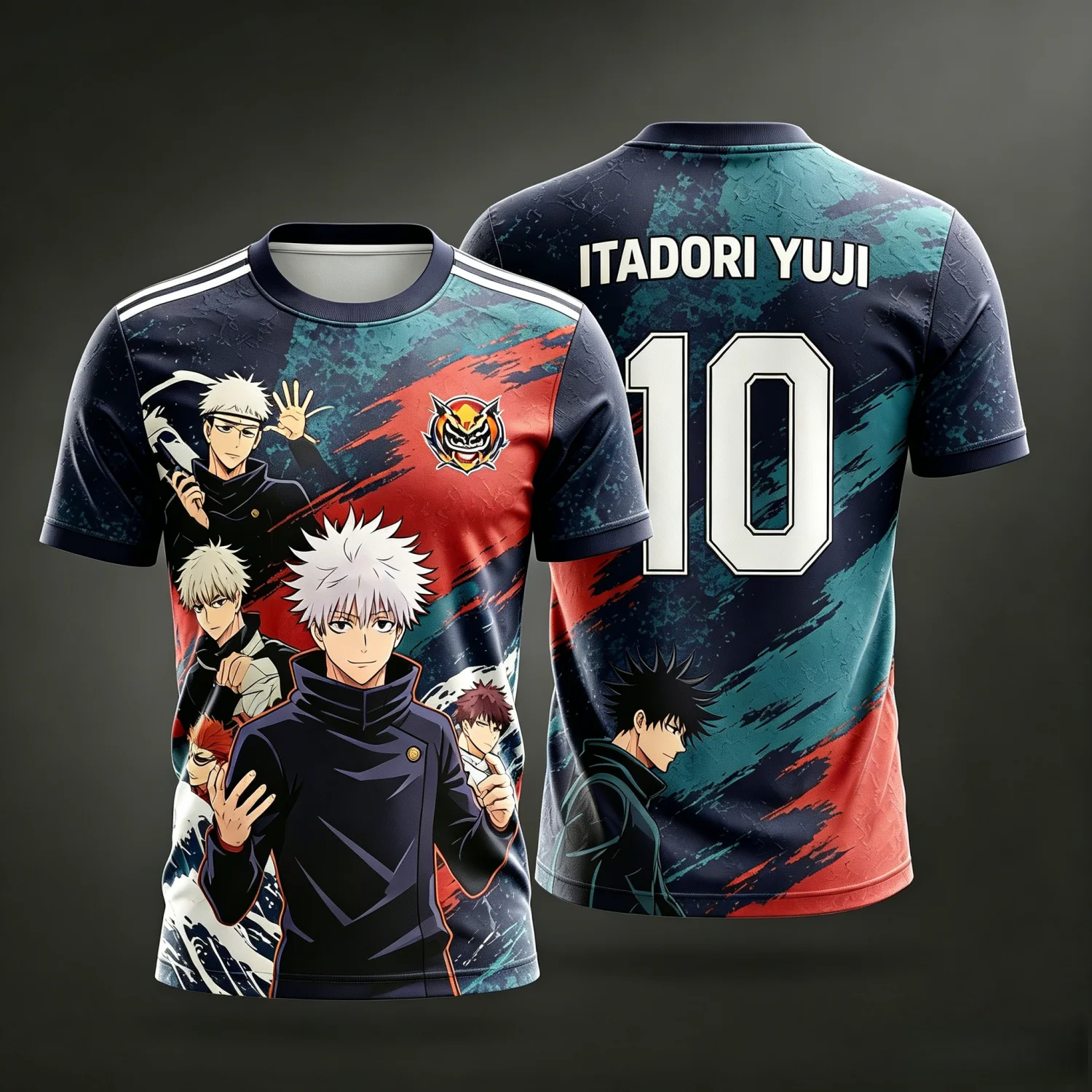 2026 Summer Jujutsu Kaisen Retro Cosplay T-shirt Men's 3D Printed Jiu Jitsu Short-sleeved Family Unisex Children's Sports Shirt