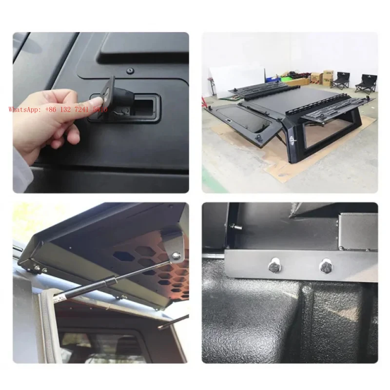 

High Performance Retractable Aluminum Alloy Waterproof Tonneau Roller Cover Pickup Truck High Roof Canopy Lockable