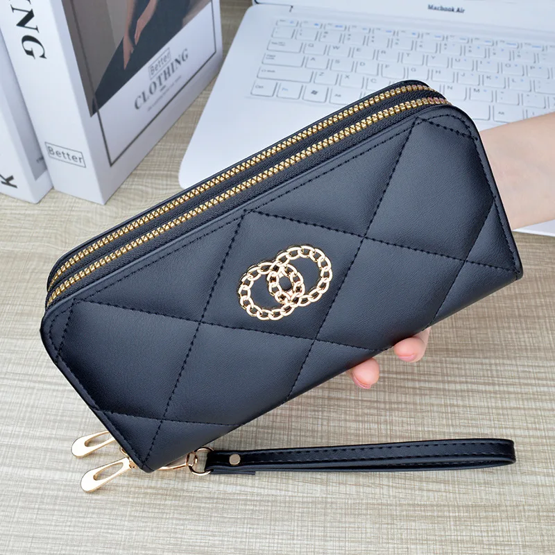 

Women's Long Wallet Organ Passport Bag Woman's Purse Single Shoulder Bag Diagonal Bag Horizontal Wallet Female Mobile Phone Bag