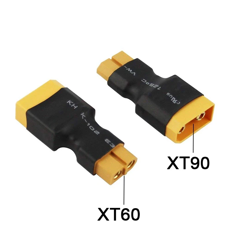 DXF Amass Adapter XT60 to XT90 EC5 EC3 TRX T Deans XT30U Female Male Connectors 4.0mm Plug RC Lipo Battery Control Parts DIY