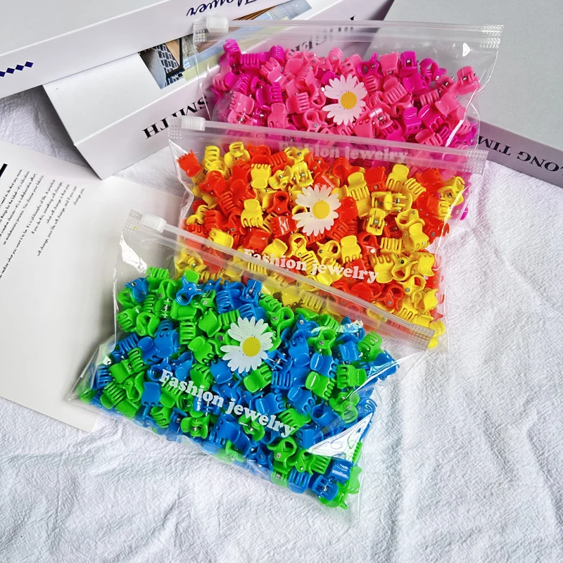 10/20Pcs Bunte Kleine Klaue Clips Mädchen Nette Blume Schmetterling Haar Clips Haar Zubehör Kinder Cartoon Haar Krallen headwear Geschenk – Detail 3