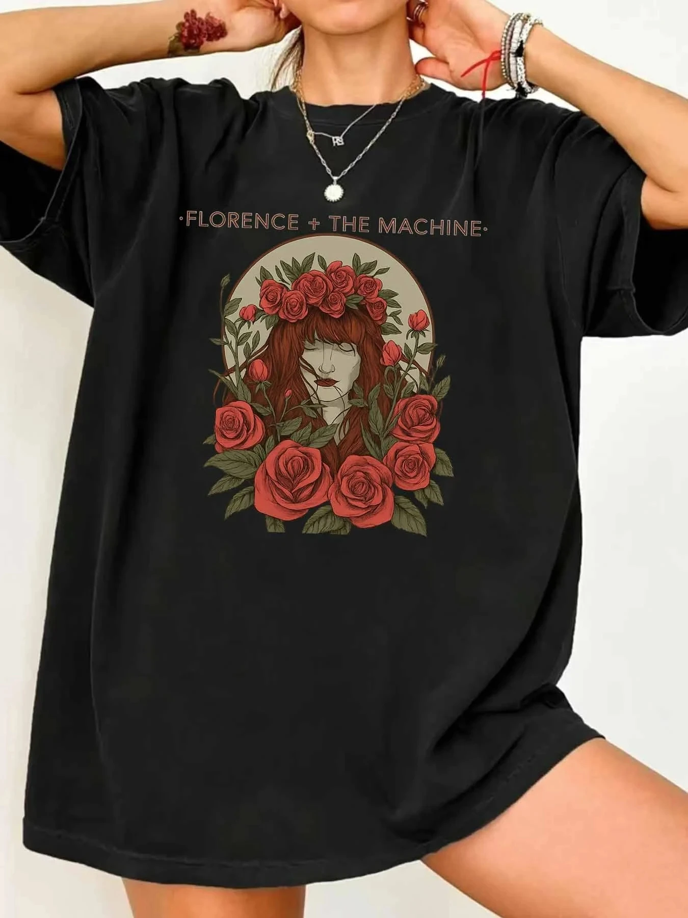 

【WY102039】Женская футболка больших размеров с круглым вырезом и короткими рукавами, эластичными полурукавами и модными принтами