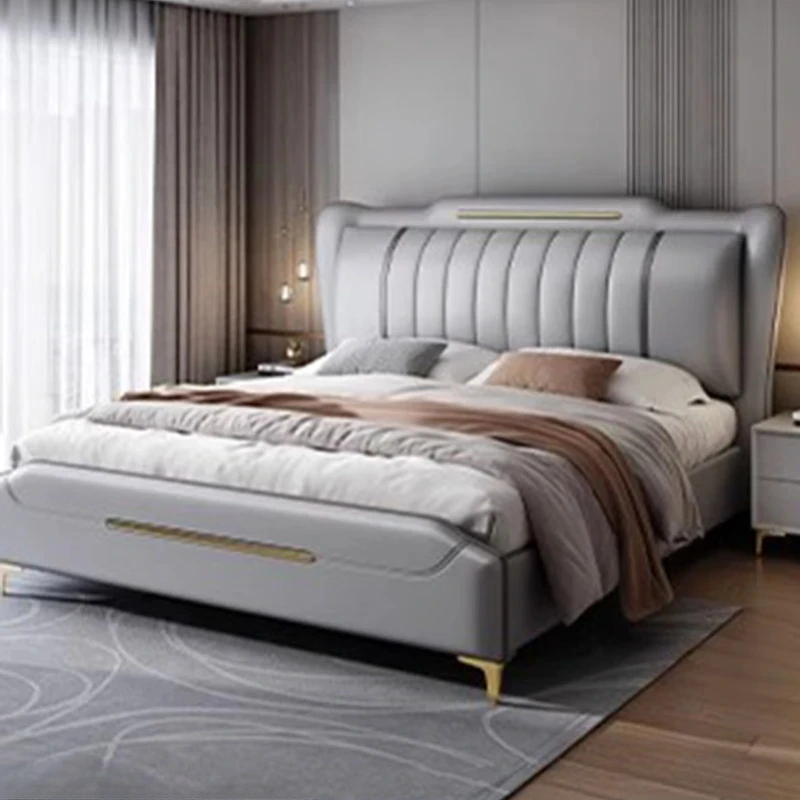 Modern White Unique Double Bed King Drawers Children Frame Double Bed Twin Living Room Cama Matrimonio Furniture For Bedroom