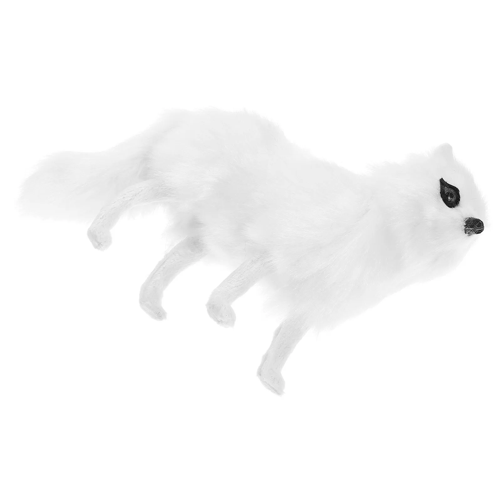 Realistic Fox Figurine Cute Animal Ornament for Living Room Bedroom Nursery Tabletop Garden Decor Gift