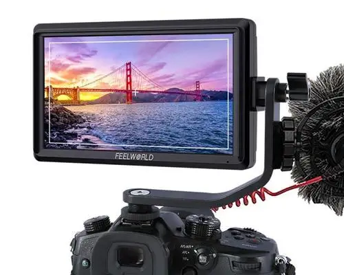 FEELWORLD FW568 V3 6 Inch 4K DSLR Camera Field Monitor IPS Full HD 1920x1080 Support HDM Input Output Tilt Arm