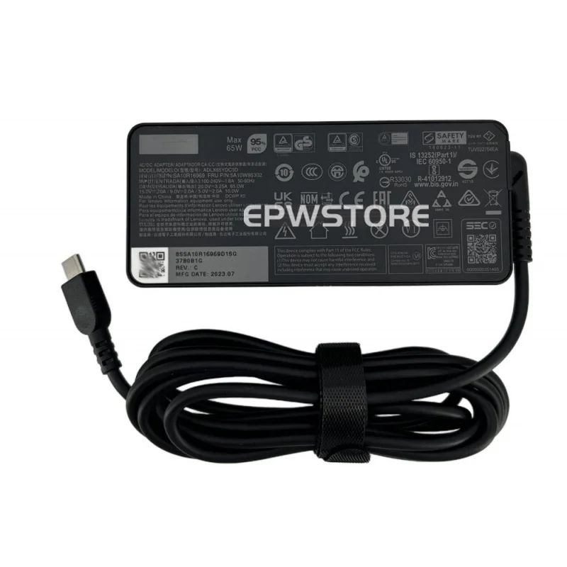 

Оригинальное зарядное устройство K+Original 20V 3.25A 65W USB-C для Lenovo IdeaPad Slim 5-15ARP
