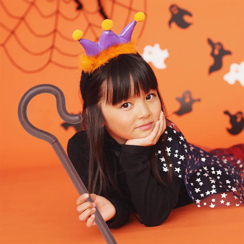 2 szt. Kostium Owczarka Gigantyczny Kij Rekwizyt na Halloween dla Dzieci Dorosłych Impreza Cosplay Taniec Występ Sceptery