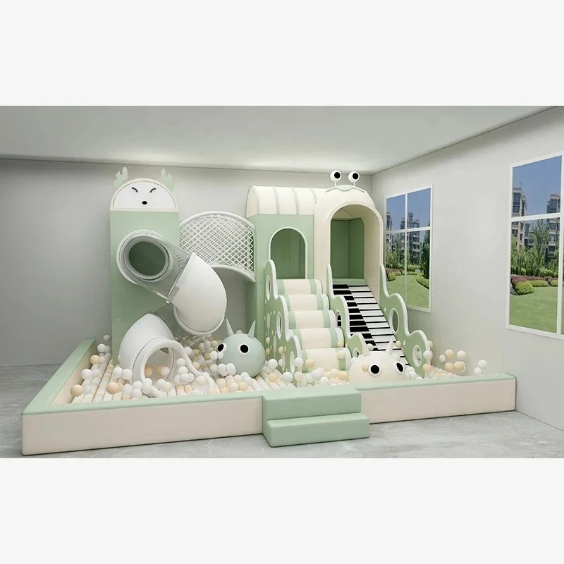 Soft Games Indoor-Spielplatz-Ausrüstung, Kunststoff-Rutsche, Spielplatz, Outdoor-Spielset
