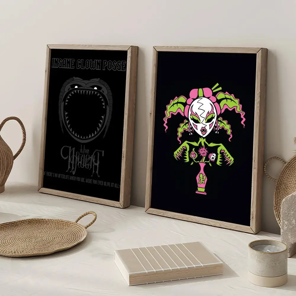 Band I-Insane C-Clown P-Posse Poster Decorative Wall Art Mural Stickers Home Decor Gift for Living Room & Hallway