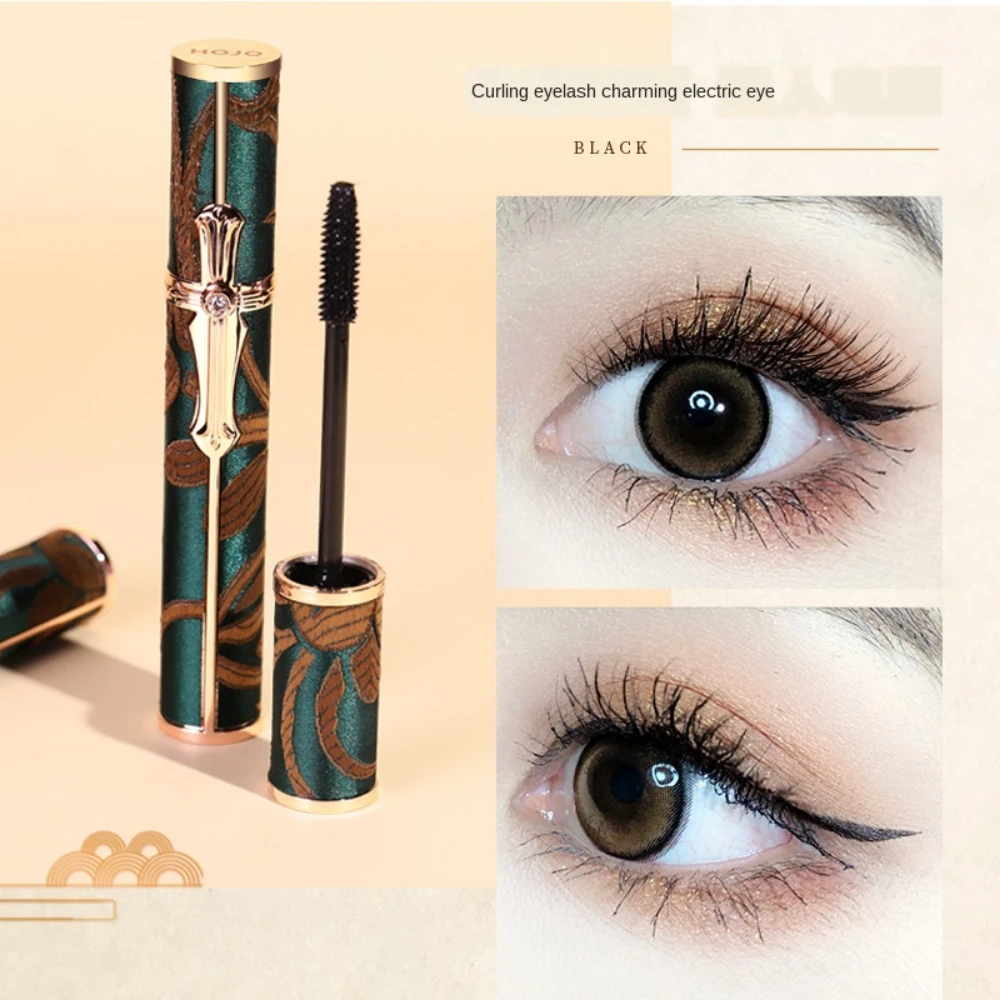 Mascara Waterproof Anti-Sweat Natural Curling Lengthening Mascara Makeup Natural Magnifying Eyes Fibrous Mascara Women's Makeup