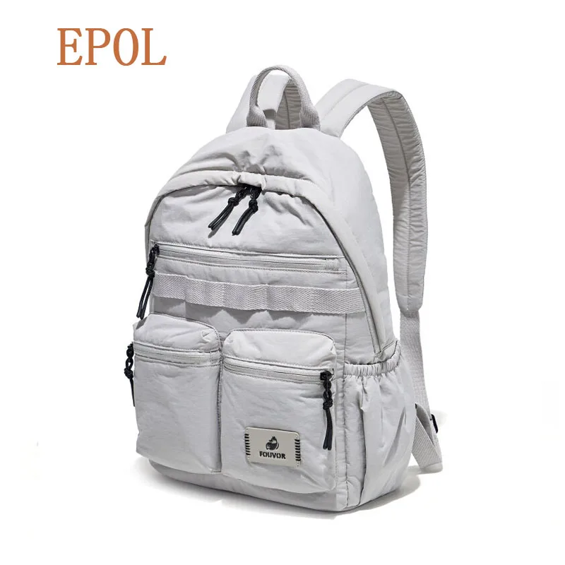 

EPOL Women Nylon Backpacks Lightweight Waterproof Fashion 2026 Trend Backpack Travel Sports Commuter Student School Bags 3072-06