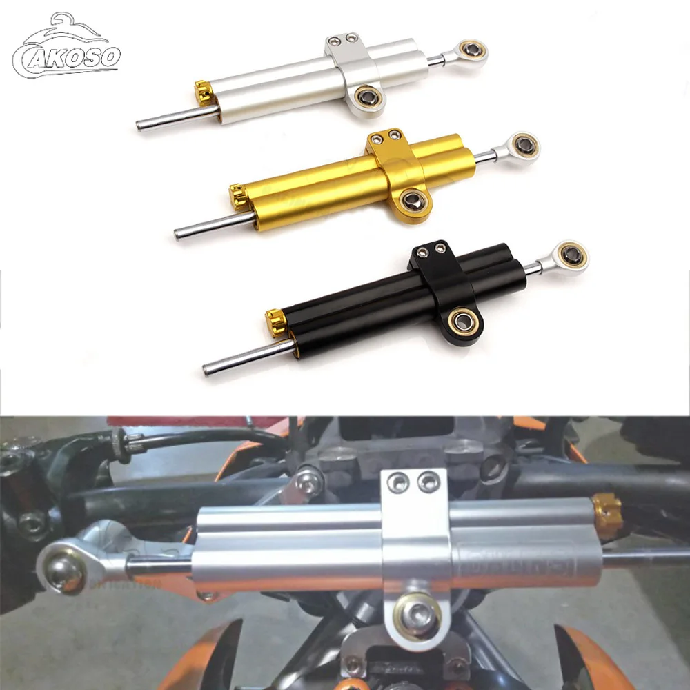 

258mm Universal Adjustable Steering Damper Stabilizer Motorcycle Accessories for Kawasaki Z800 Yamaha R7 R9 KTM BMW S1000RR