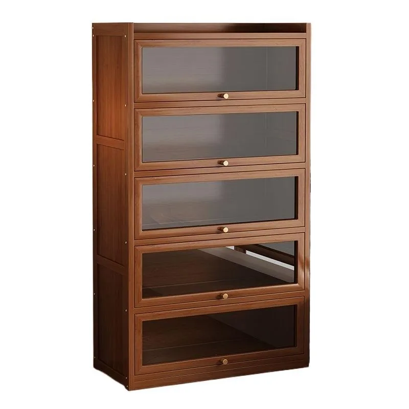 Bookcase household multi-layer closed locker small apartment living room student