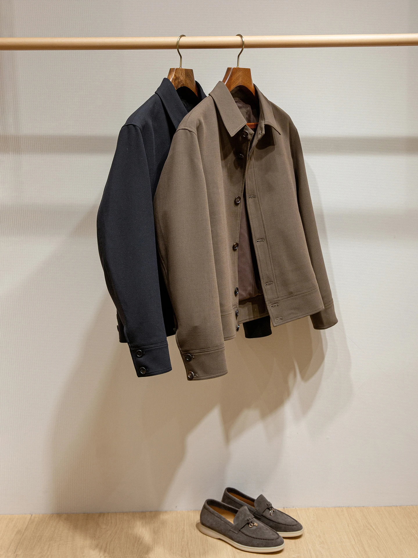 معطف Herringbone Lyocell من مزيج الصوف سترة إيطالية فاخرة للرجال كاجوال ذات طية صدر السترة #3