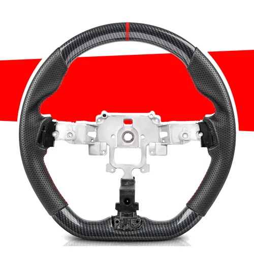 Für Mazda MX-5 2009 2010 2011 2012 2013 2014 Hydro-Dip Carbon Fiber Lenkrad Perforiertes Leder Racing Rad