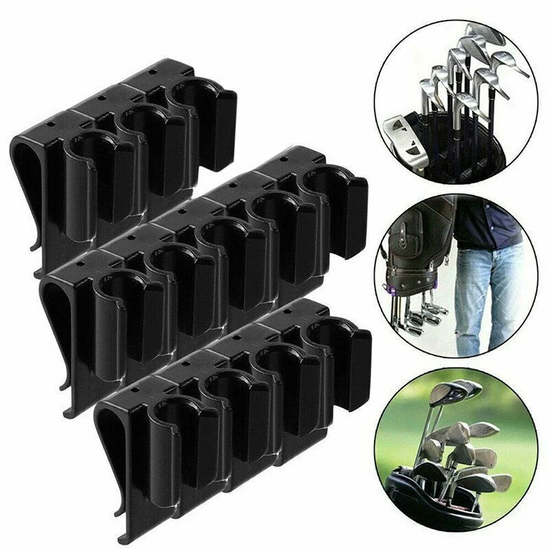 14 Stück Golf Putter Klemm clip am Putting Holder Organizer schwarz mit Kunststoff weiß Marker tragbares Trainings werkzeug Golfschläger Griffe