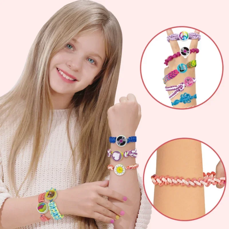 Bracelet Making Kit Children Friendship Diy Braiding Bracelet Jewelry Arts Crafts Toys Party Favors for Girls Creative Kids Gift