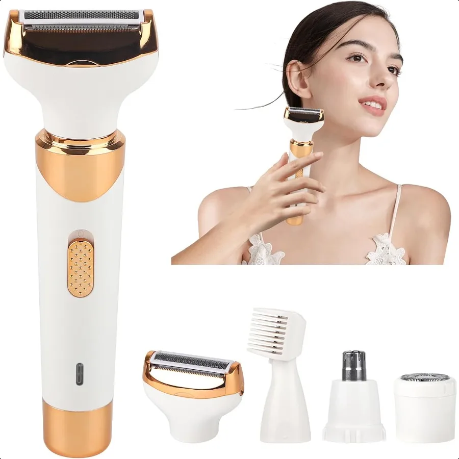 

Electric Shaver for Women Men2025 Wet Dry Cordl RazorRechargeable Facial Hair Remover Bikini Trimmer Smooth Silky Body Shaver w