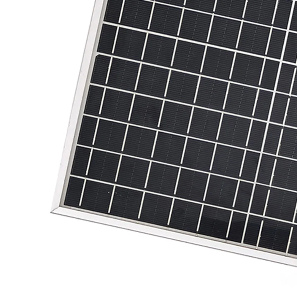 

12W 12V Portable Solar Panel Monocrystalline Photovoltaic Module For Home Car Boat RV Camping Battery Charging 225*235*15mm