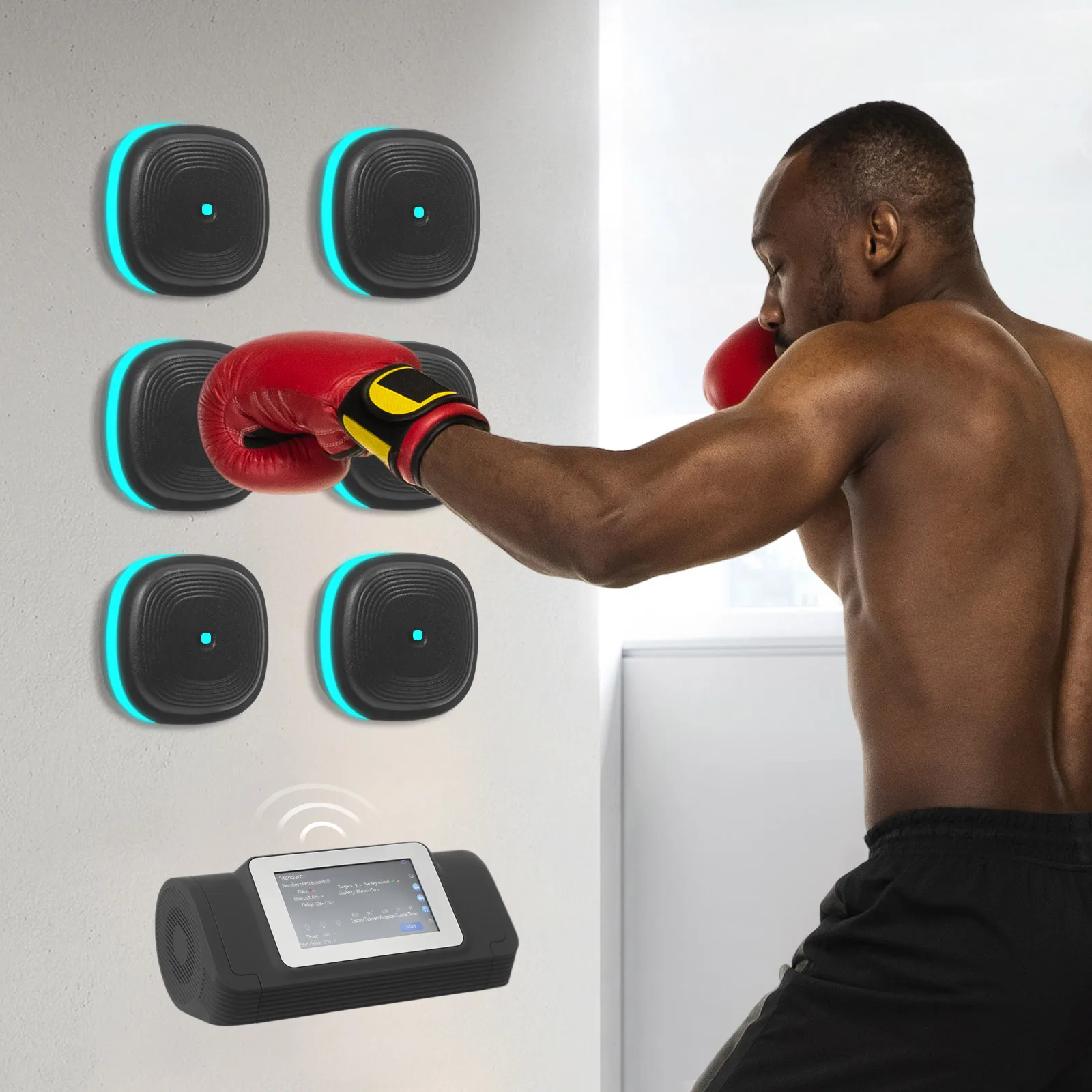 

6/8 Boxing Target Workout Machine Music Split Boxing Machine Fitness Equipment Bluetooth 6 Colors for Home Exercise