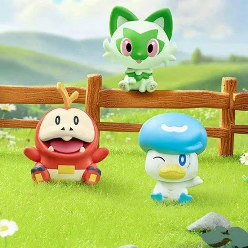 Auf Lager Original Funism Pokémon Erster Partner Blind Box 30. Jubiläums-Serie Blind Box Anime-Charakter Modell Sammlerstücke