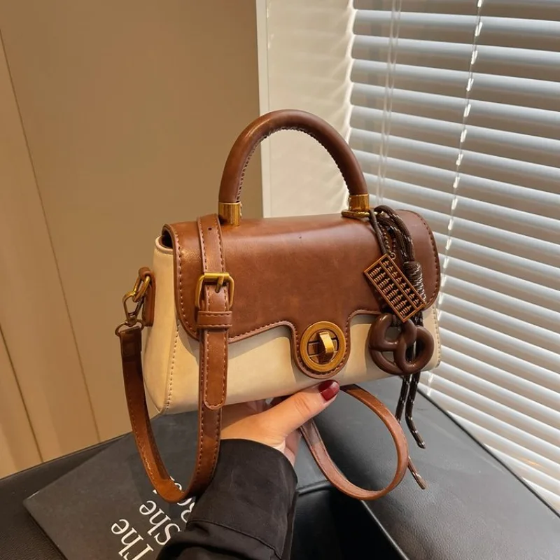 

Vintage Style Tote Bag Solid Color Simple Luxury Also A Perfect Unique And Chic Diaper Bag For The Modern Lady