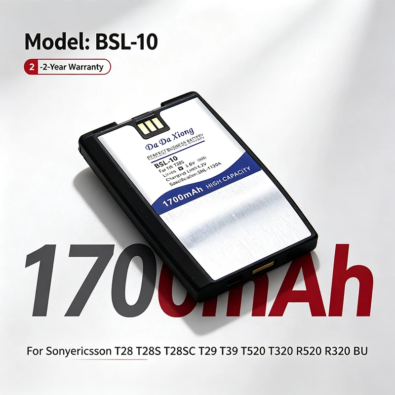 1700mAh Brand-New Battery for Sony Ericsson T28 T28S T39 T520 T320 R520 T28SC T29 R320 BUS-11 BSL10 BSL-10 large inventory