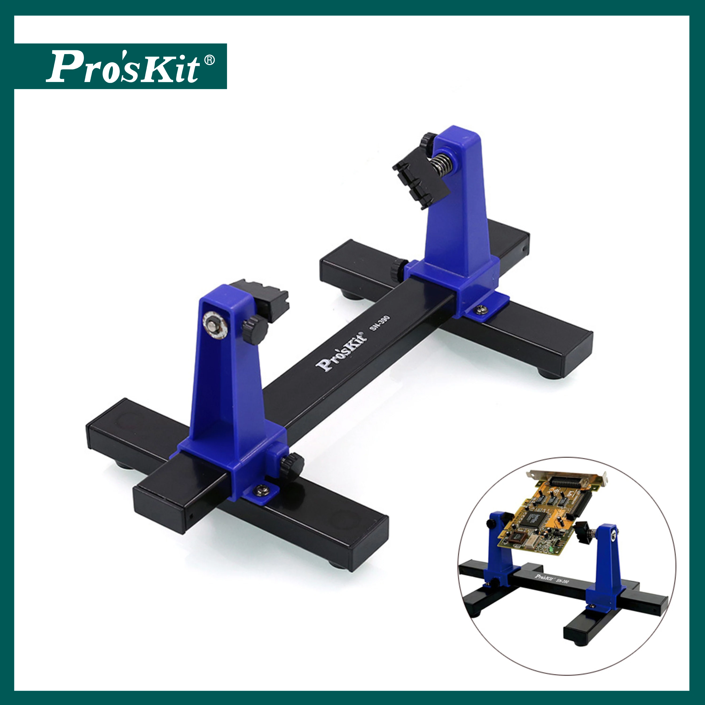 SN-390 PCB Adjustable Soldering Clamp Holder 360 Degree Rotation Fixture Holder Printed Circuit Board Jig For Soldering Repair