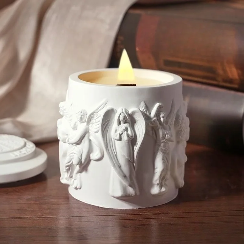 

Ароматическая свеча-рельеф «Ангел» из гипса: Ароматерапевтический гипсовый анаглифный декоративный предмет ручной работы с ароматом