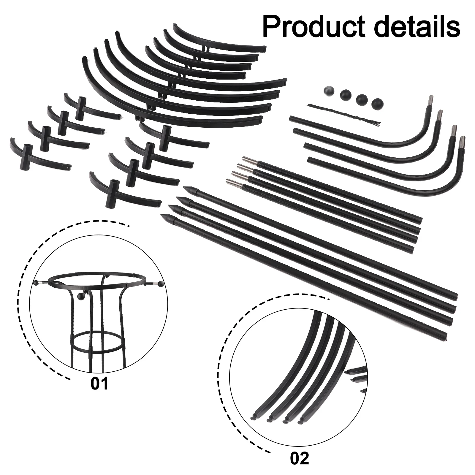Arched Garden Grid Frame Arched Grid Frame 180cm Garden Grid Frame Ample Size Options Space-Saving Plant Support