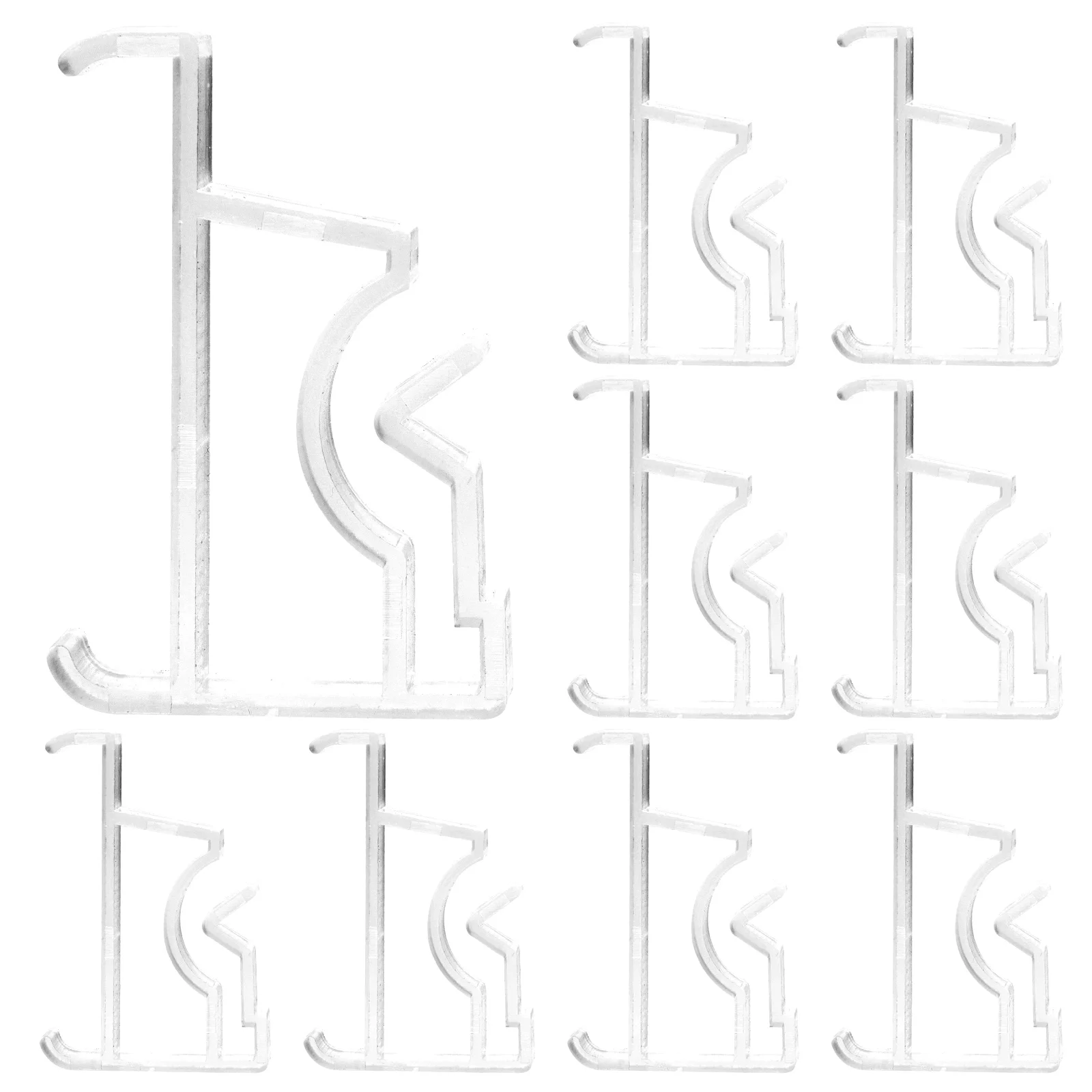 

Curtain Positioning Clips Blinds Window Valance Holder Vertical Replacement Plastic Office Lightweight Storage