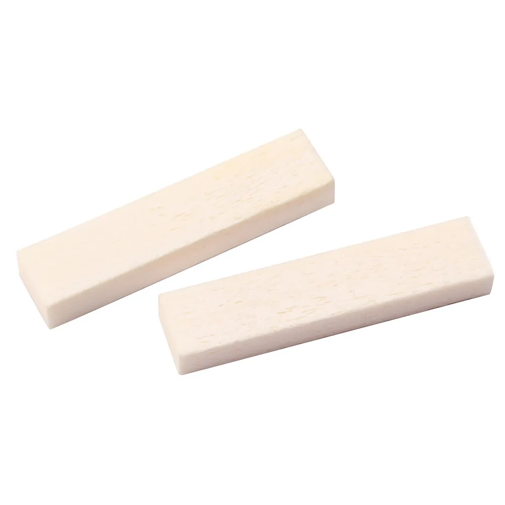 5Pcs Real Buffalo Bone Saddle Nut Acoustic Guitar Ukulele Banjo String Instrument DIY Replacement Parts 39x9x5mm